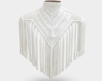 Macrame capelet- Cape-poncho unixes - The Emperor