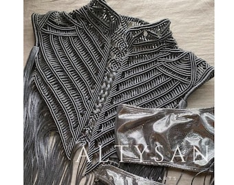 Freyja Macrame Cape, Festival clothing, Beach Cover up, Gender free festival cape