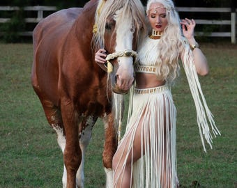 Greek Goddess Outfit, robe boheme chic, Handmade Festival outfit for woman – Tulum Party outfit for her-Bohemian Clothing.