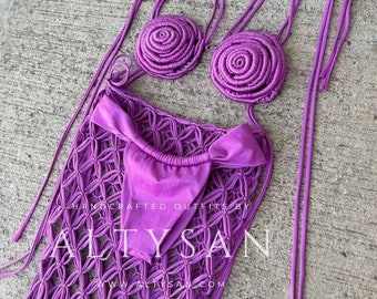 Grape Bikini, Bikini fashion, Two Piece Swimsuit, Boho Bikini For Women