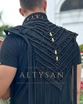 Men's Macramé Cape – Handmade Boho Festival Outfit – Luxury Fringe Cape Men – Burning Man Outfit – Beach Wedding Men – Resort Wear product logo