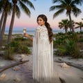 Millie's Hand-knotted Macramé Shrug-Women's Macrame beach and festival Cover up long product logo