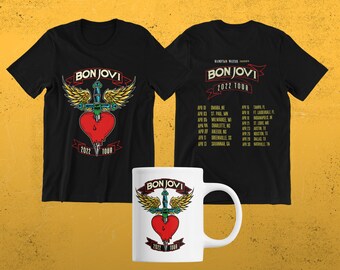 Bon Jovi Tour Shirt Etsy