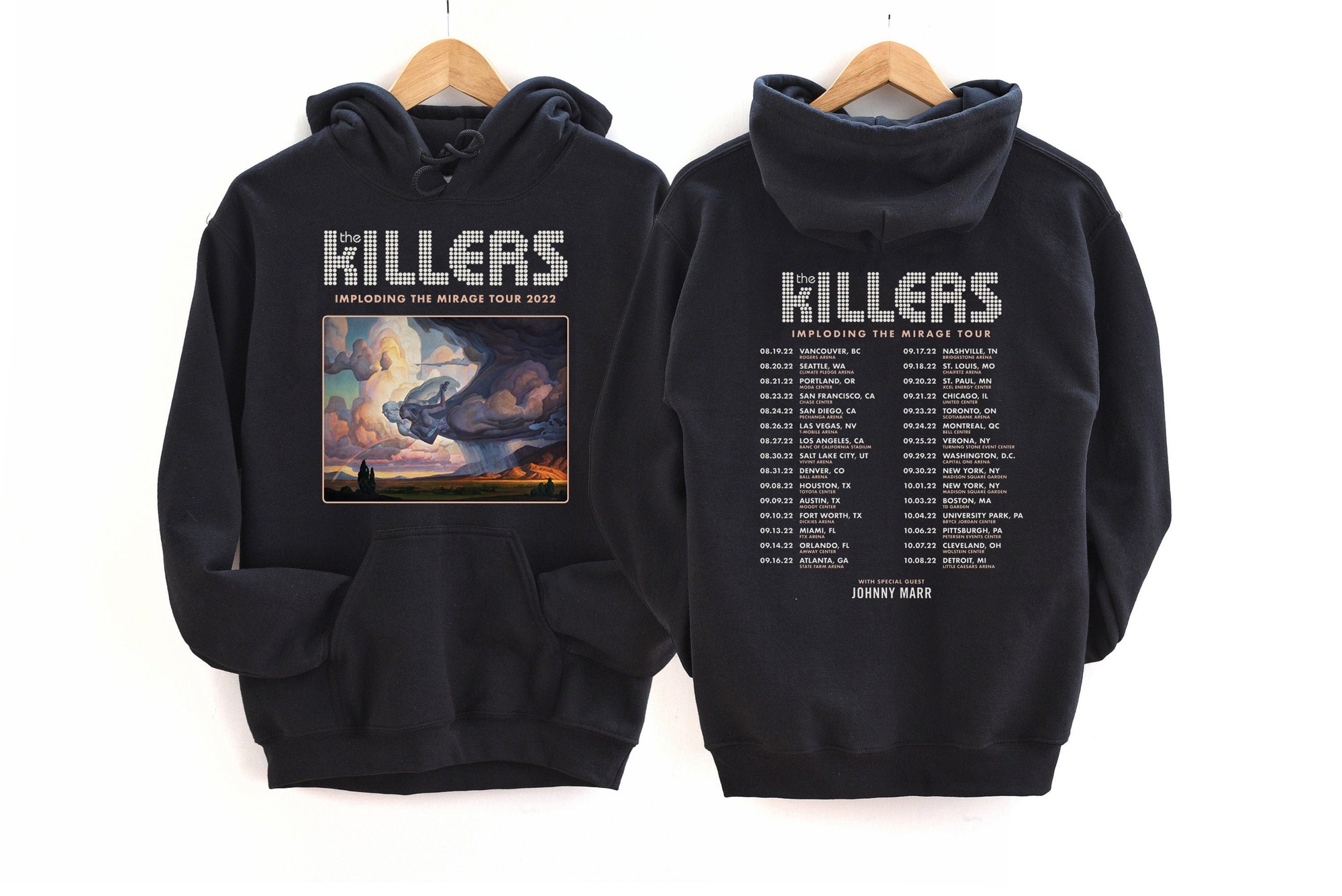 Discover The Killers Rock Band Shirt, Vtg The Killers Band Imploding the Mirage Tour 2022 sweatshirt, hoodie