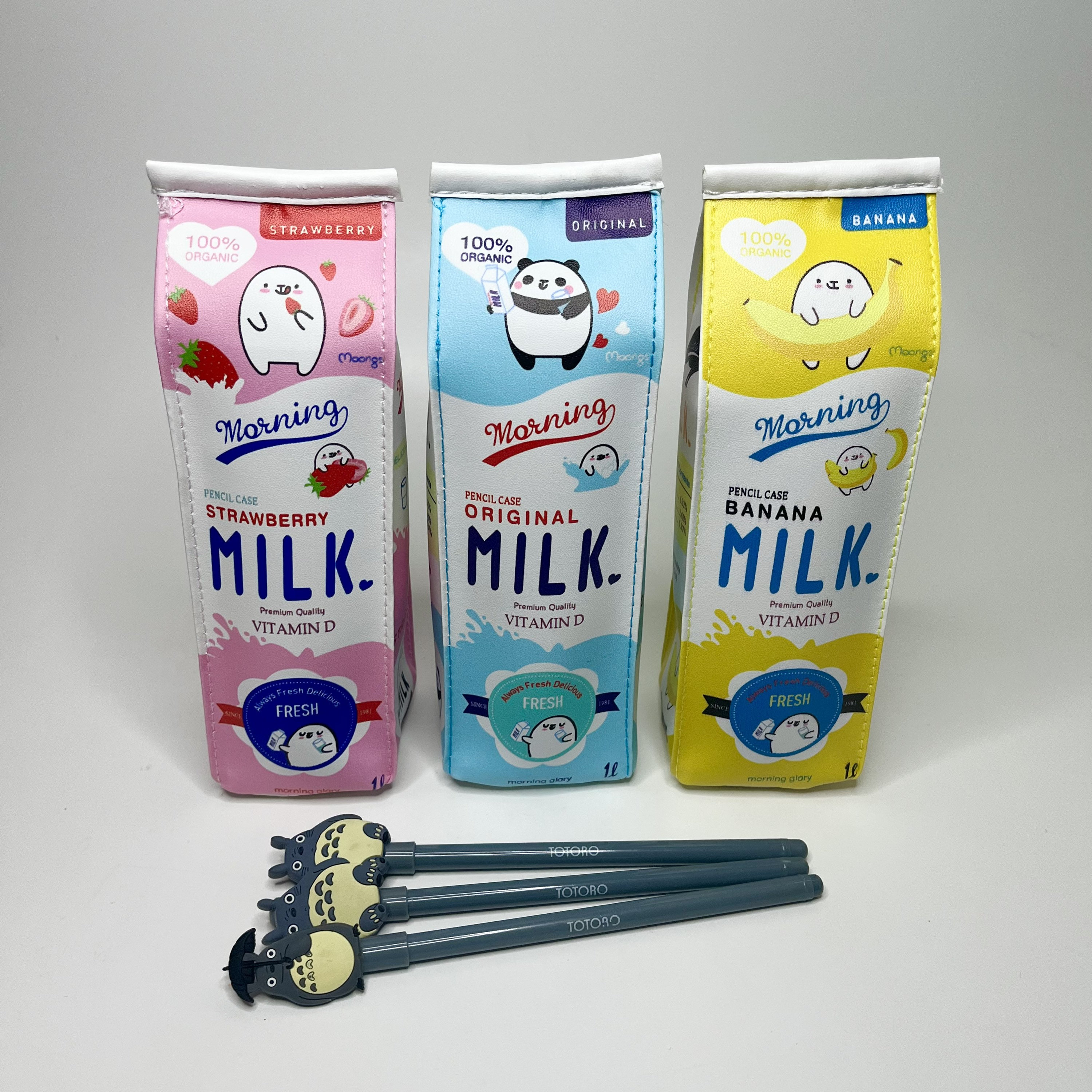 Kawaii Milk Box Zipper Cartoon Pencil Case — A Lot Mall