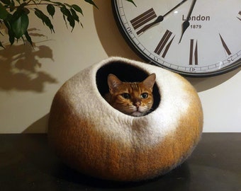 Highest Quality Cat Caves on the Market -  Read our Rave Reviews 100% Merino Wool, Super Thick and Soft