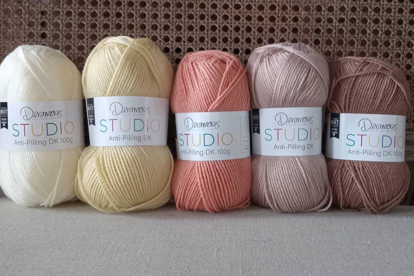 DK Soft Acrylic Yarn Anti pilling. Large Skein 273 Yards. Deramores. Etsy UK