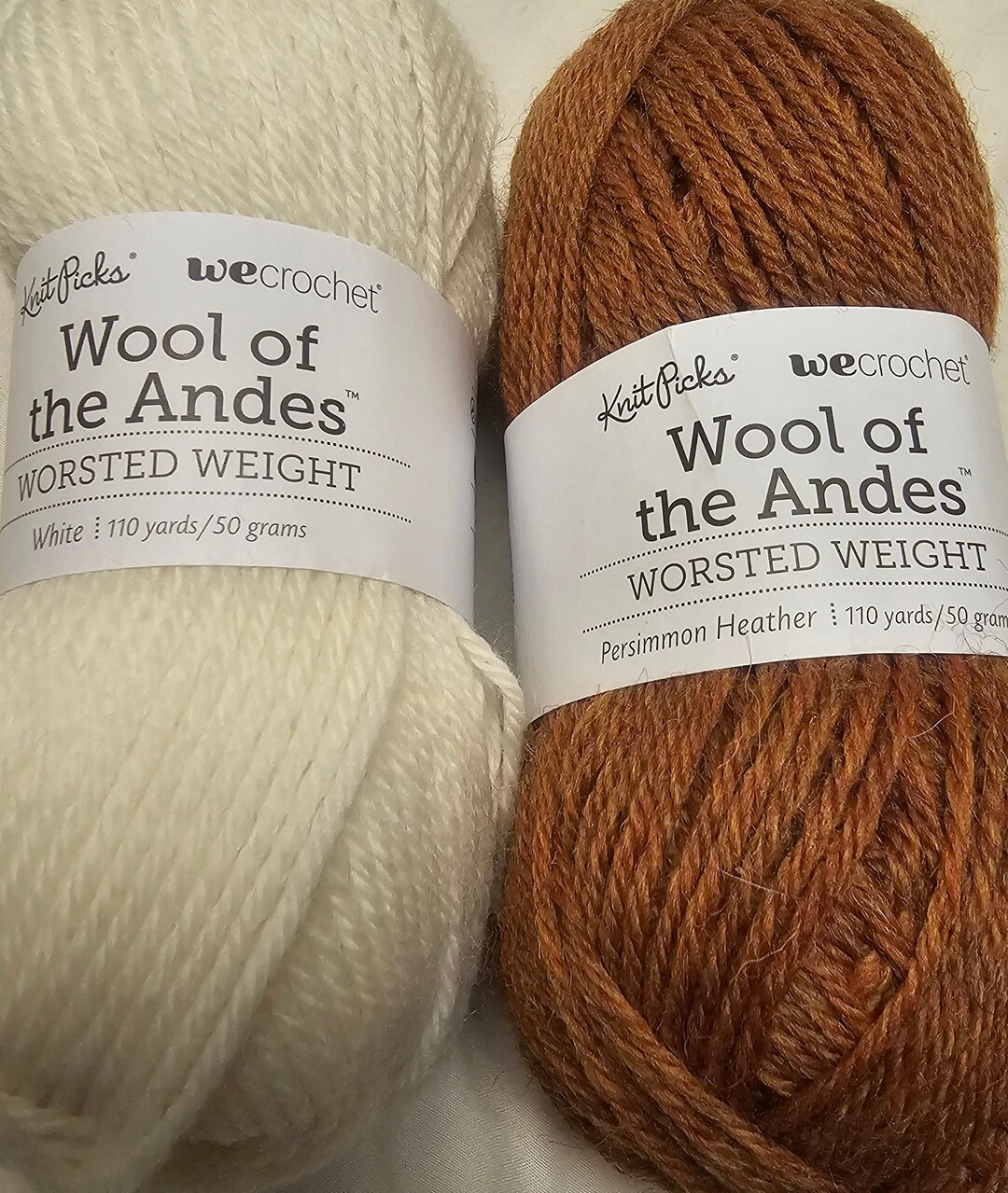 Worsted Wool of the Andes. Knit Picks. Etsy