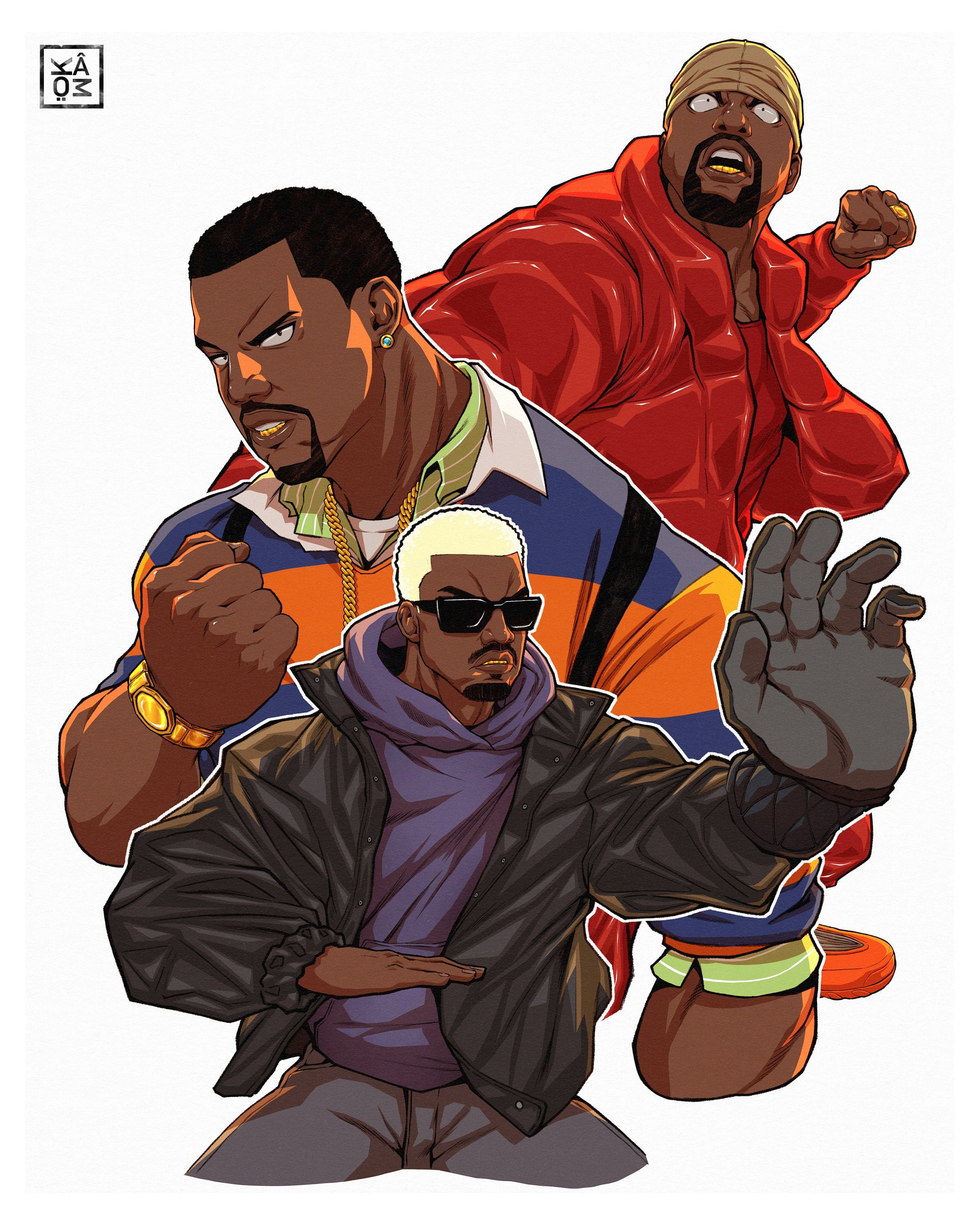 prompthunt: Op Art rap album cover for Kanye West DONDA 2 designed