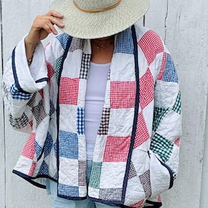 Vintage Patchwork Quilt Handmade Oversized Coat