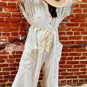 vintage Quilted Patchwork Coveralls / 5-6