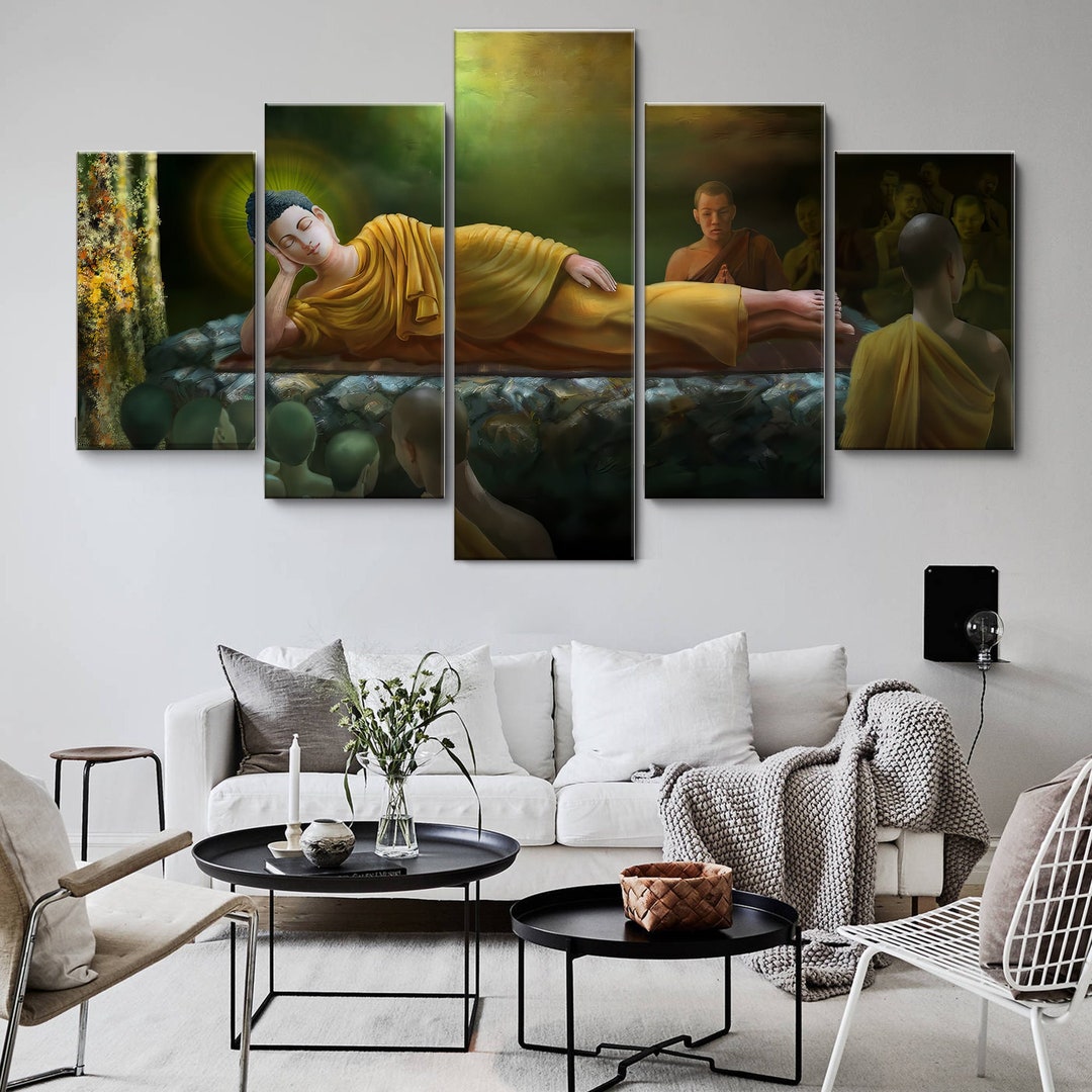 Lord Buddha Story Extra Large Framed Canvas Wall Art Large - Etsy