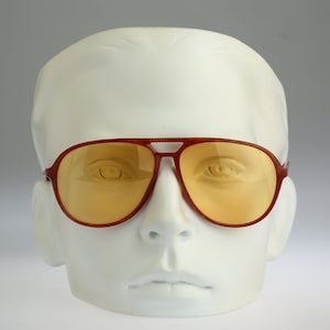 Silhouette M 2708 C 1378, Vintage 80s tinted yellow lenses tortoise oversized aviator sunglasses men & women NOS