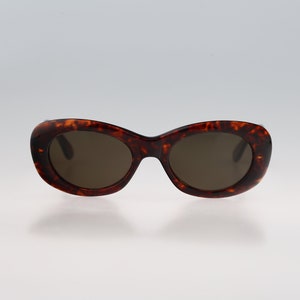 Nouvelle Vague Alexis S5, Vintage 80s tortoise square cat eye sunglasses women, NOS