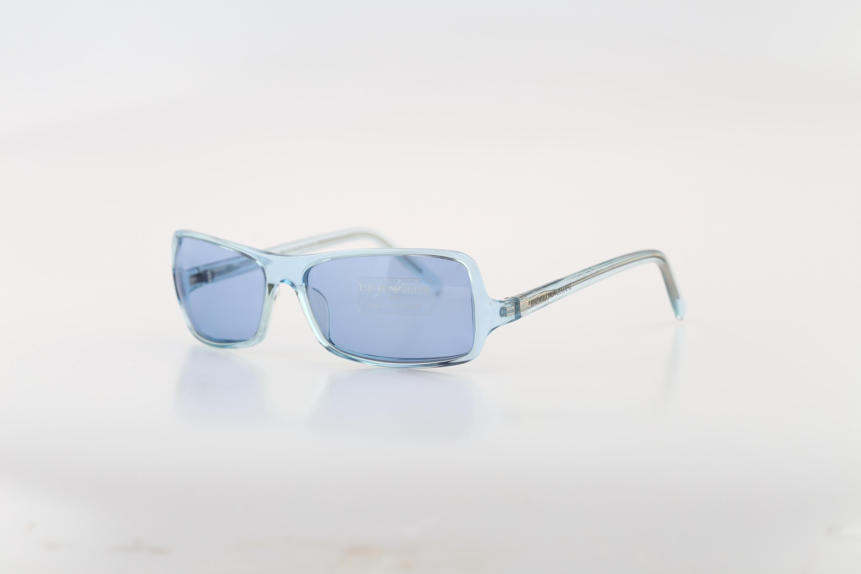 【vintage】00s EMPORIO ARMANI sunglasses Emporio Armani 708 S 774 9, Vintage 2000s Navy Blue Lenses Wrap