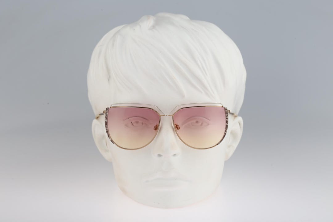 Silhouette M 6046 30 V 4243, Vintage 80s Tinted Bicolor Lenses Gold and ...
