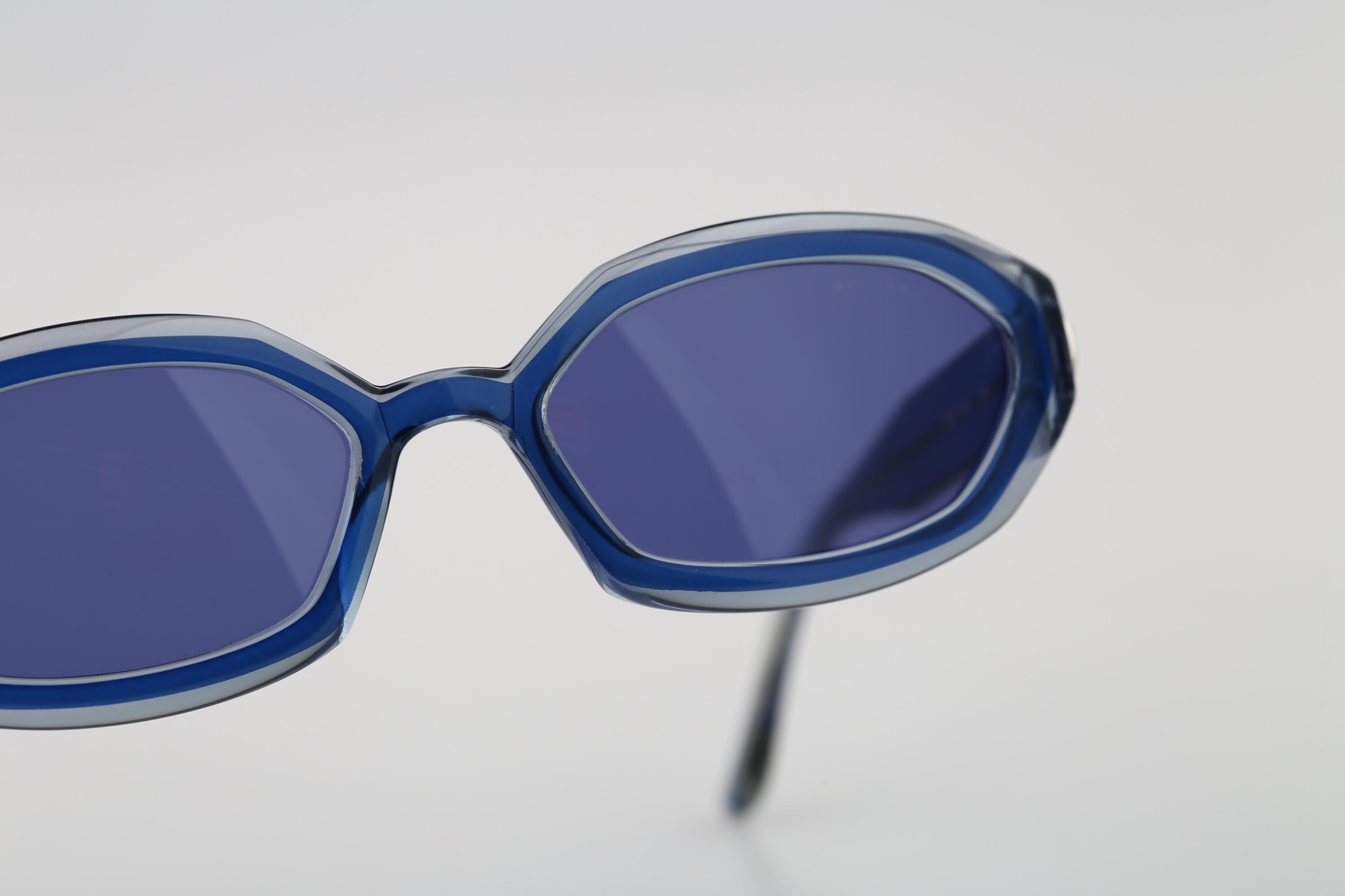 Bvlgari 813 914, Vintage 2000s Unique Blue Hexagon 