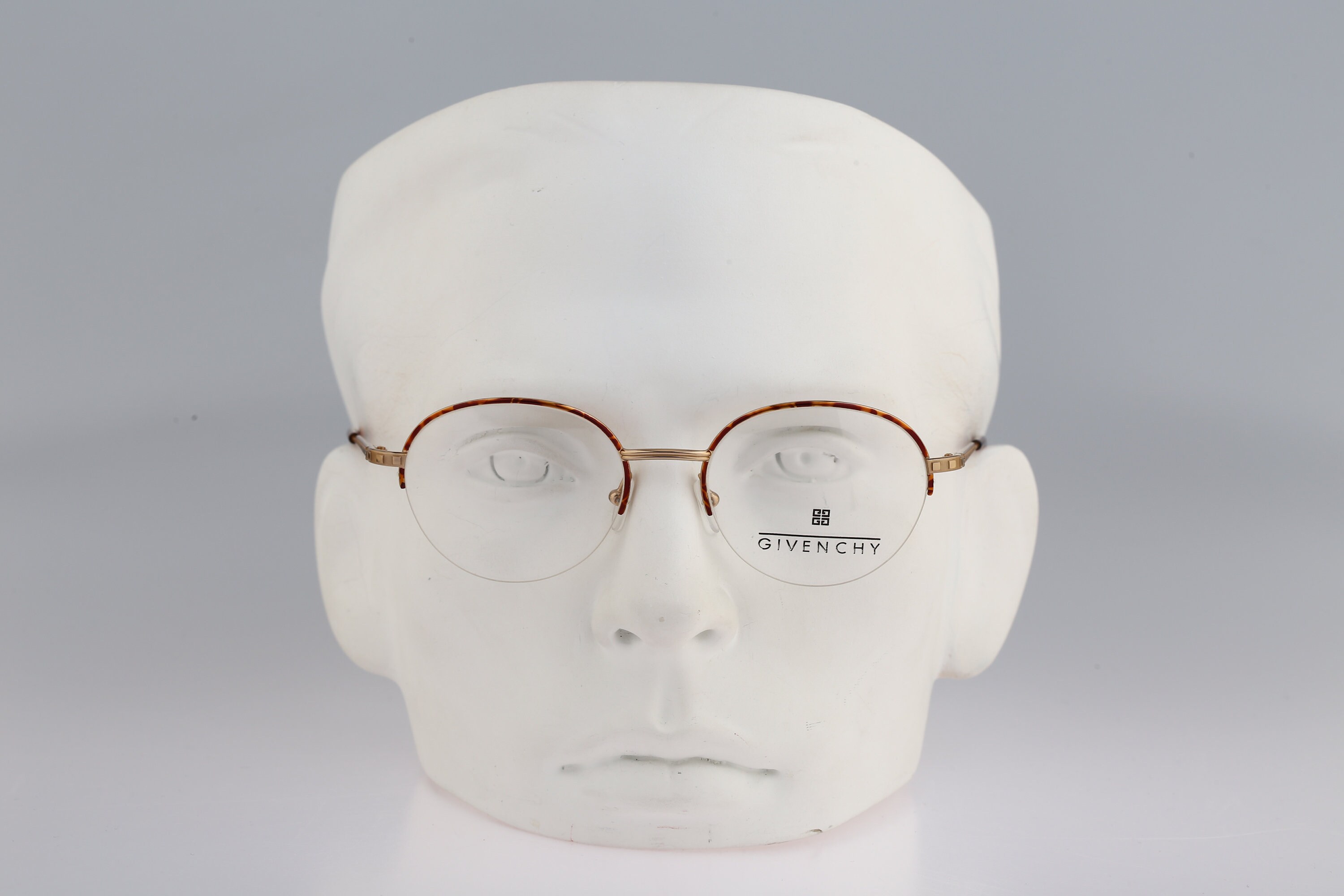 Givenchy 1020 002, Vintage 90s Gold and Tortoise Half Rim  display picture 2