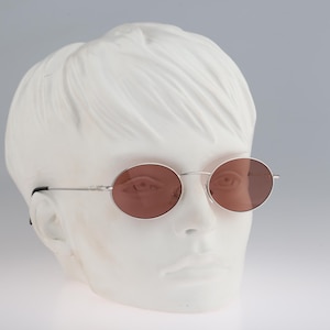 Christian Dior CD 2053 70B, Vintage 90s silver oval sunglasses mens & women NOS