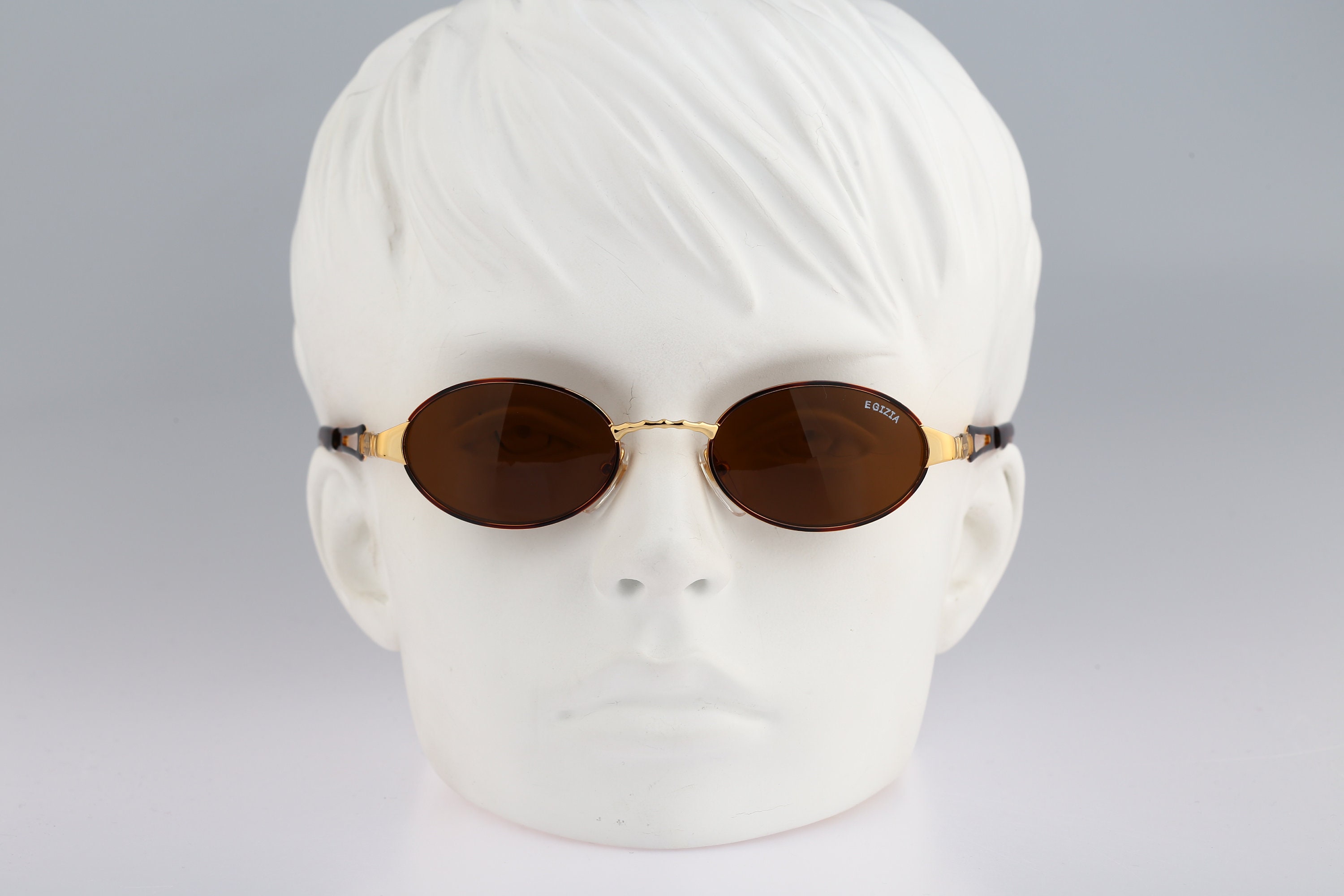小物 Vintage POLO MS-7 Sunglasses Japan Gold Castellani, Sunglasses, Oval, Detective's Special, Gold