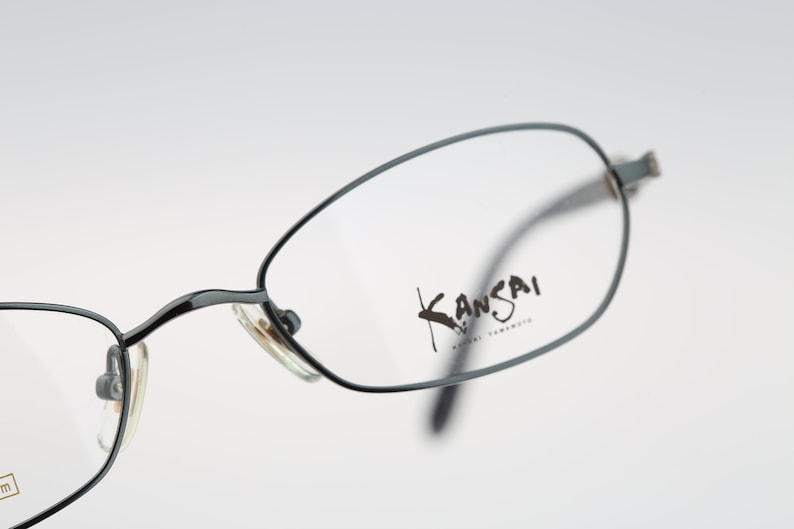 Lunettes Demi-Monture Kansai Yamamoto KY-3110 - Argent Transparent, Neuf Sans Étiquette