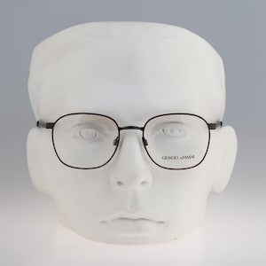 Giorgio Armani 259 1054, Vintage 90s tortoise square eyeglasses frames mens & womens / NOS