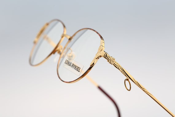 Sonia Rykiel 65 5671 22k Gold Plated Vintage 90s Unique Designer