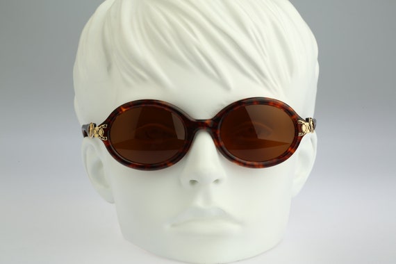 Anteprima Bea, Vintage 90s unique gold & tortoise… - image 2