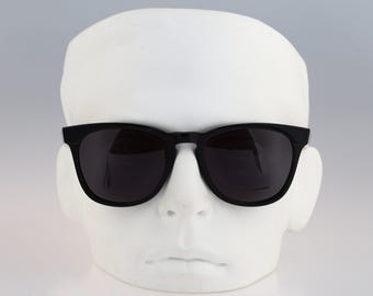Caretta V. Rome 02 Hand made, Acetate Xlarge black square wayfarer sunglasses mens & women NEW
