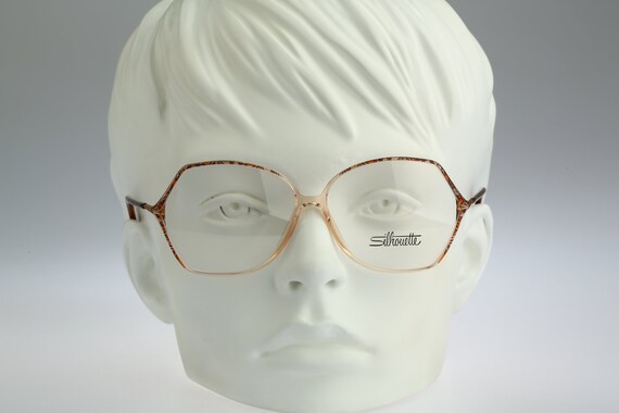Silhouette SPX M 1849 Eyeglasses Frames Brown Tortoise Hexagon Austria 55-12-130 Silhouette spx m 1128 - Gem main image 3