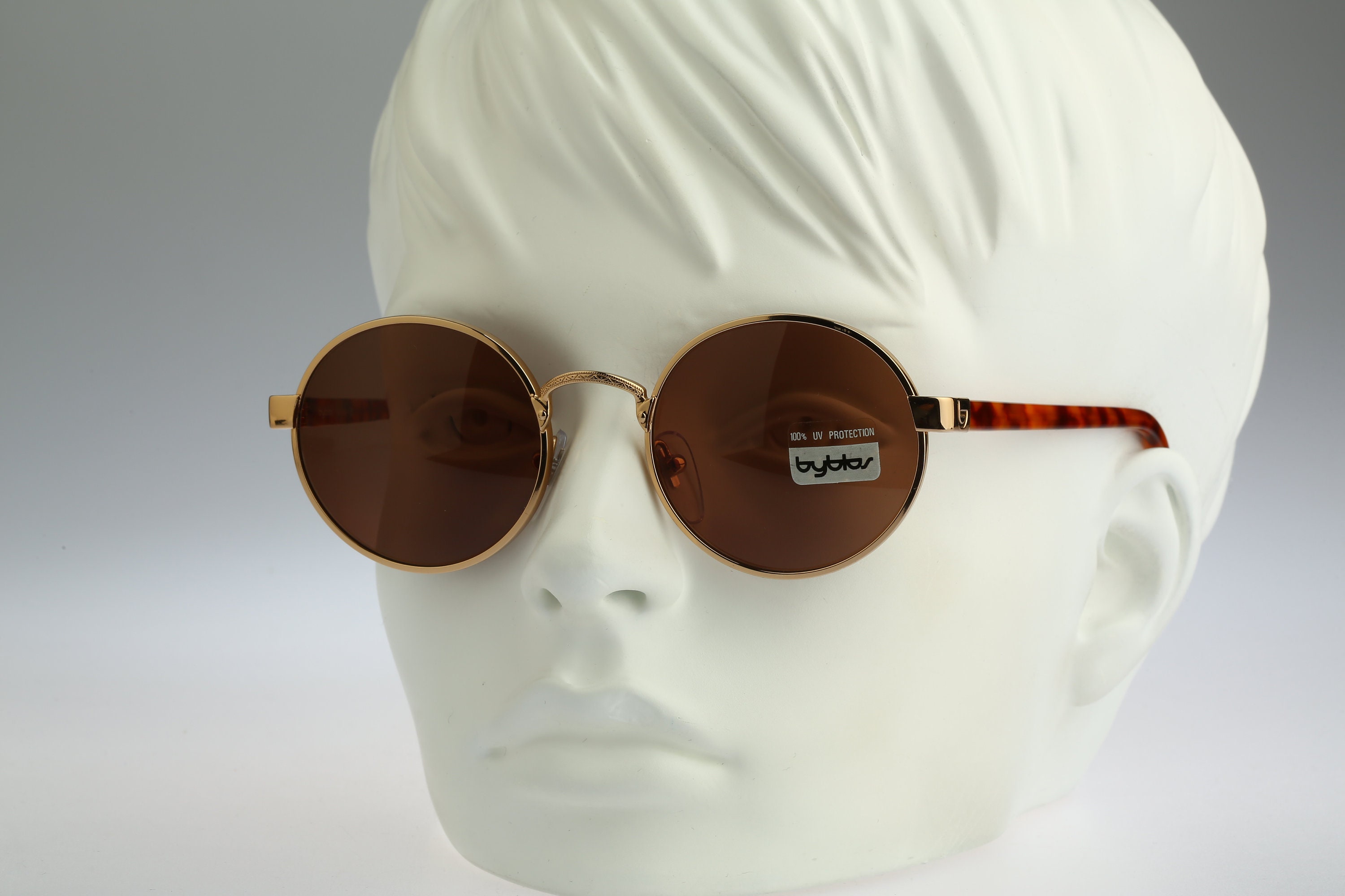 Circle Sunglasses Men Byblos B567 S 3001 Vintage 90s Etsy