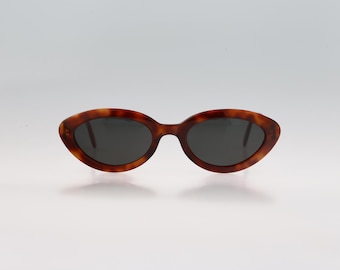 Mondi by Metzler 2858 498, Vintage 90s tortoise pointy oval cat eye sunglasses women NOS