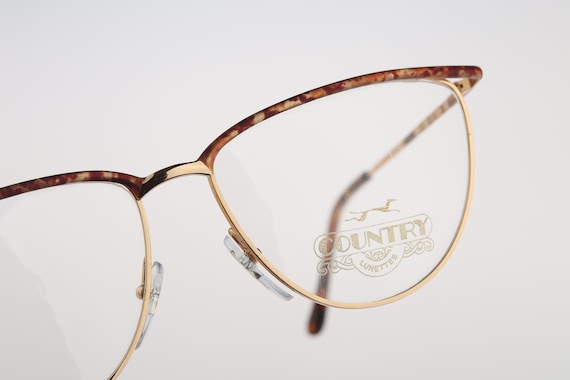 Country 122 05, Vintage 90s gold & tortoise browl… - image 6