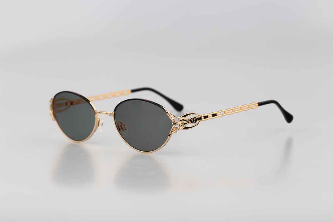 Diva 5045 11, Vintage 90s Gold & Black Browline Victorian  display picture 1