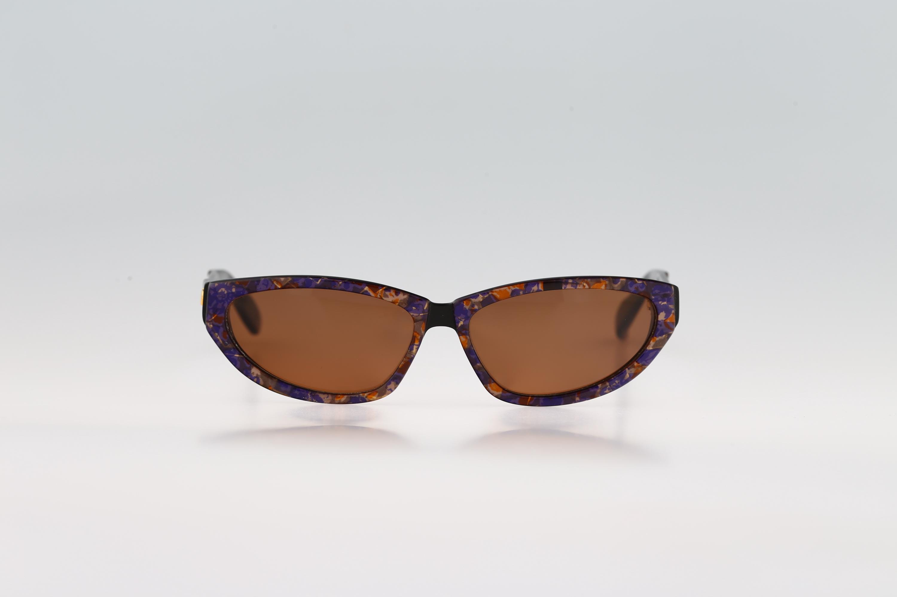 Jacques Fath 90350 JFDN, Vintage 90s Unique Colorful Cat Eye 