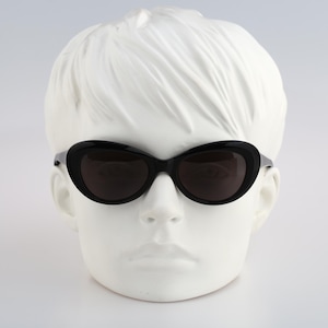 Nouvelle Vague Amy E7, gafas de sol cuadradas negras estilo ojo de gato, estilo vintage de los años 80, para mujer, NOS