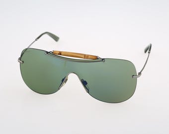 Gucci 846g Vintage aviator Shield Sunglasses Buy Gucci Brown Aviator Shield Sunglasses Online main image 3