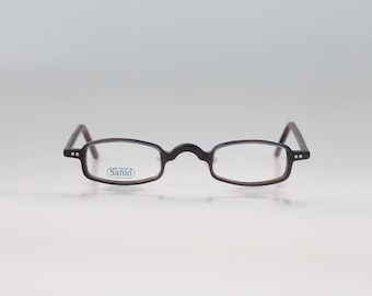 Safilo Team 1908 D V1Y, Vintage 90s micro small rectangle reading eyeglasses frames mens & womens NOS