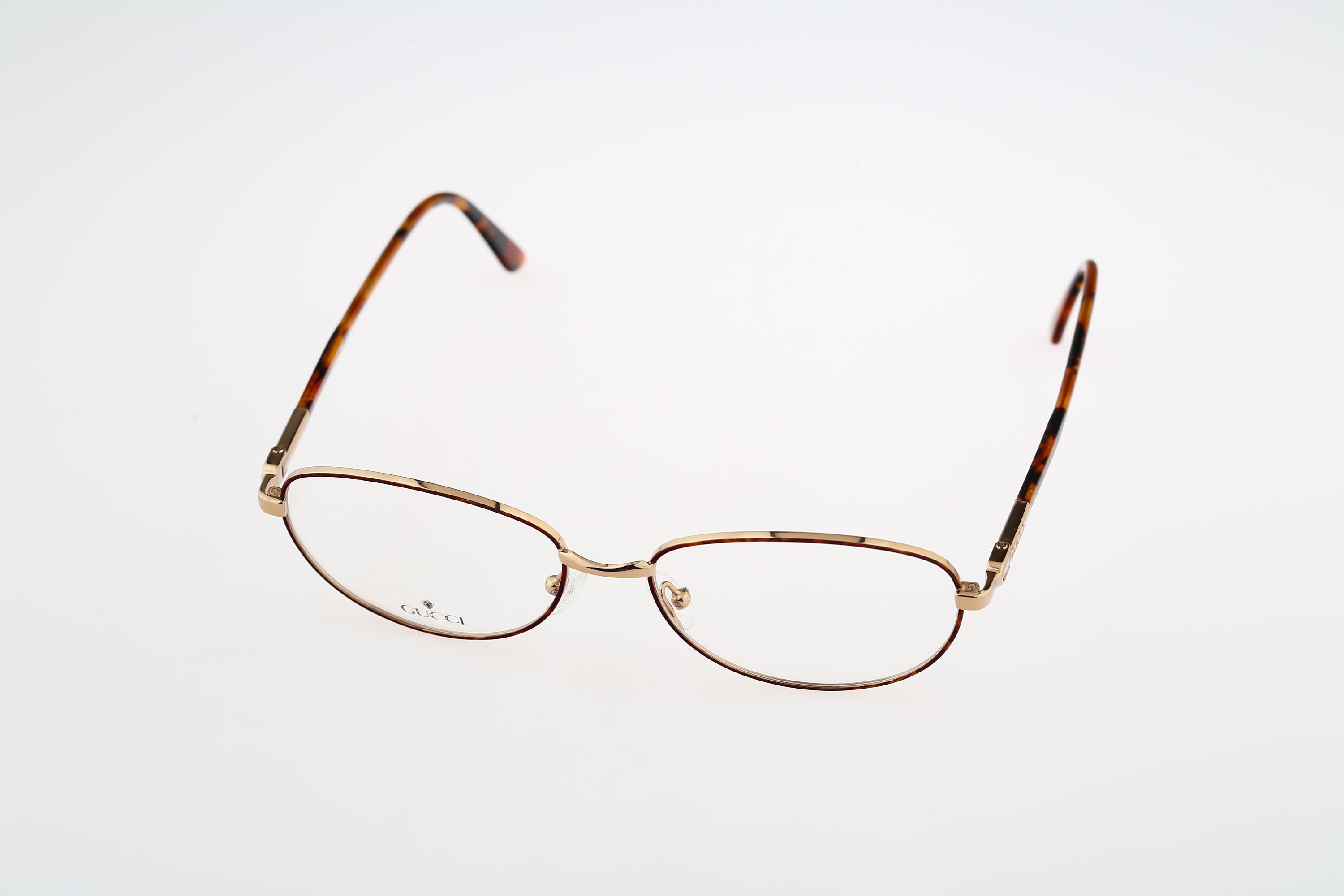 Gucci GG 2362 GB7, Vintage 90s Tortoise and Gold Round 