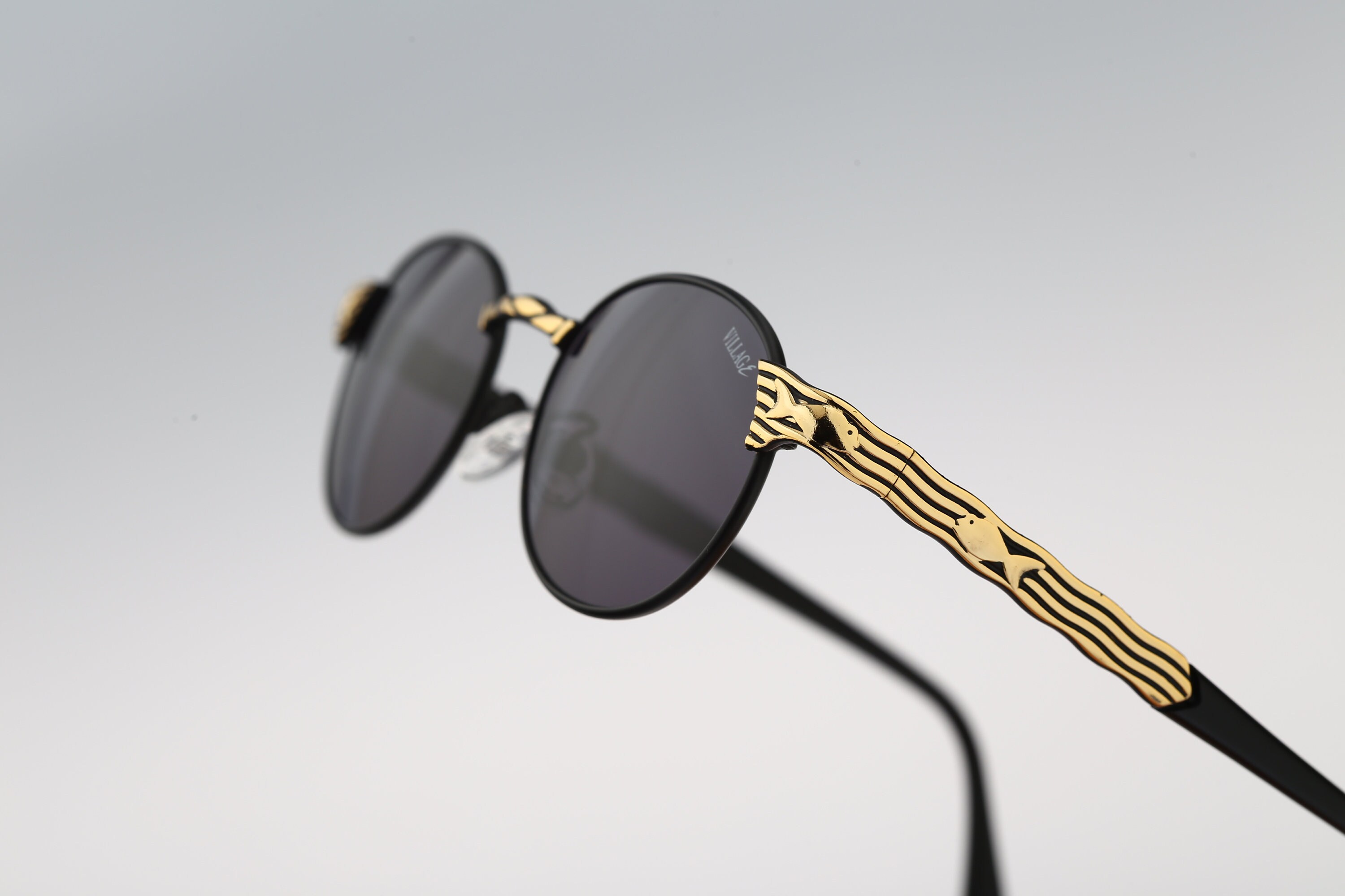 Lunettes Vintage VILLAGE By Marcolin 725 - Monture Carrée Marron Argenté - Neuf Sans étiquette