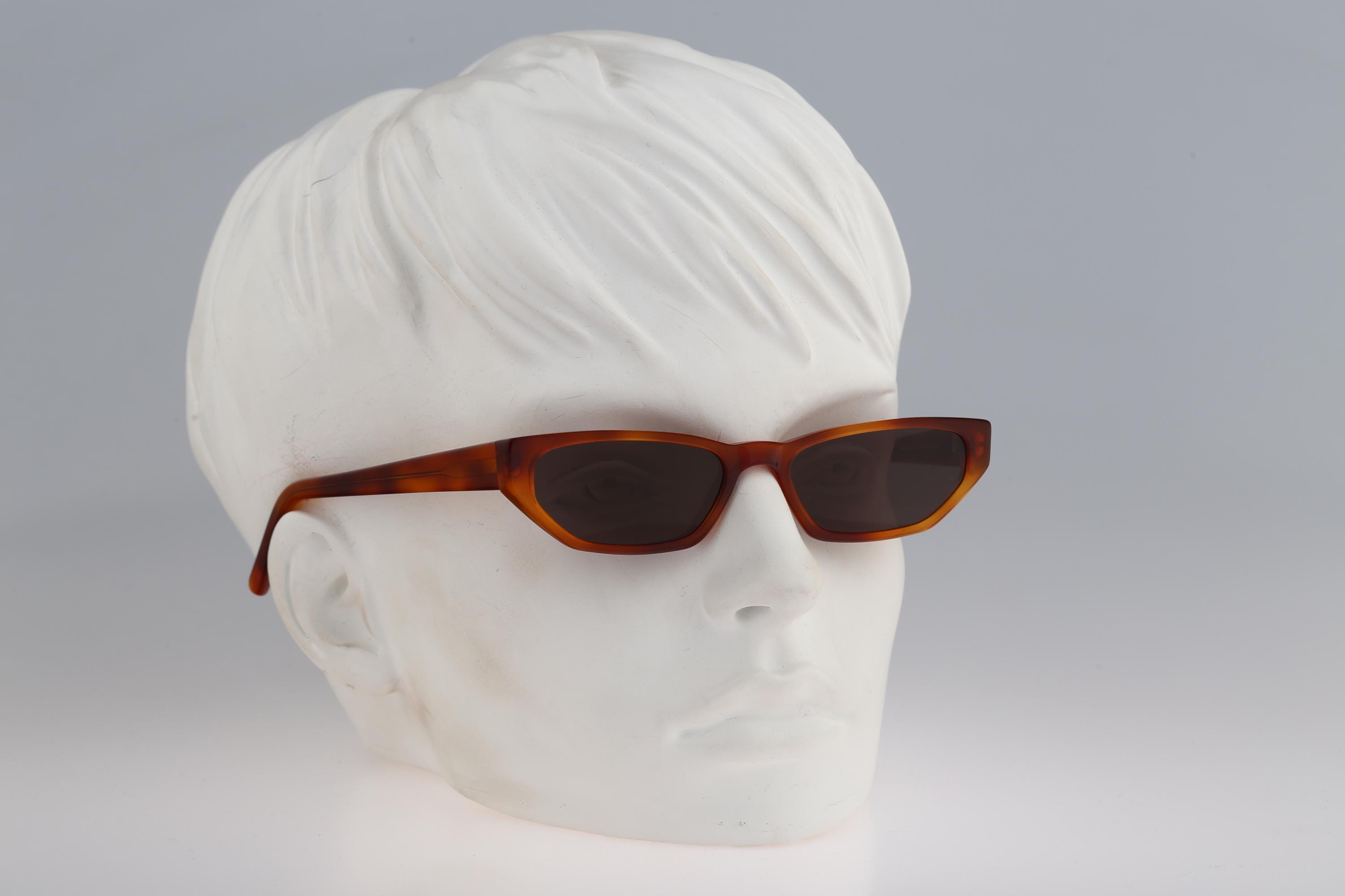 Andy Wolf Florence Sunglasses in Black Crystal Andy Wolf Tamsyn Col. B Tortoise Slim Rectangle Cat Eye  main image 4
