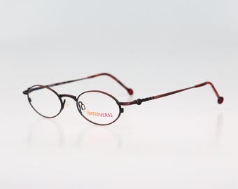 Contro Verse 3880 167, anteojos vintage de los años 90, únicos, de bronce antiguo, con montura ovalada, para hombre y mujer, NOS