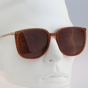 Silhouette M 2707 C 1353, Vintage 80s tortoise large oversized square sunglasses men & women, NOS