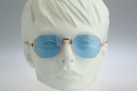 Silhouette M 2741 V 1870, Vintage 90s Tinted Blue Lenses 