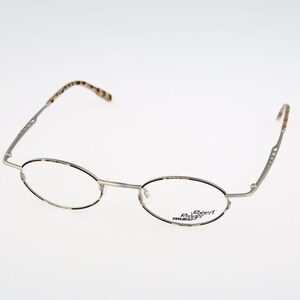 Robert Rudger 2172 277 R4, vintage jaren 90 schildpad en zilveren steampunk kleine ovale brilmonturen heren en dames NOS