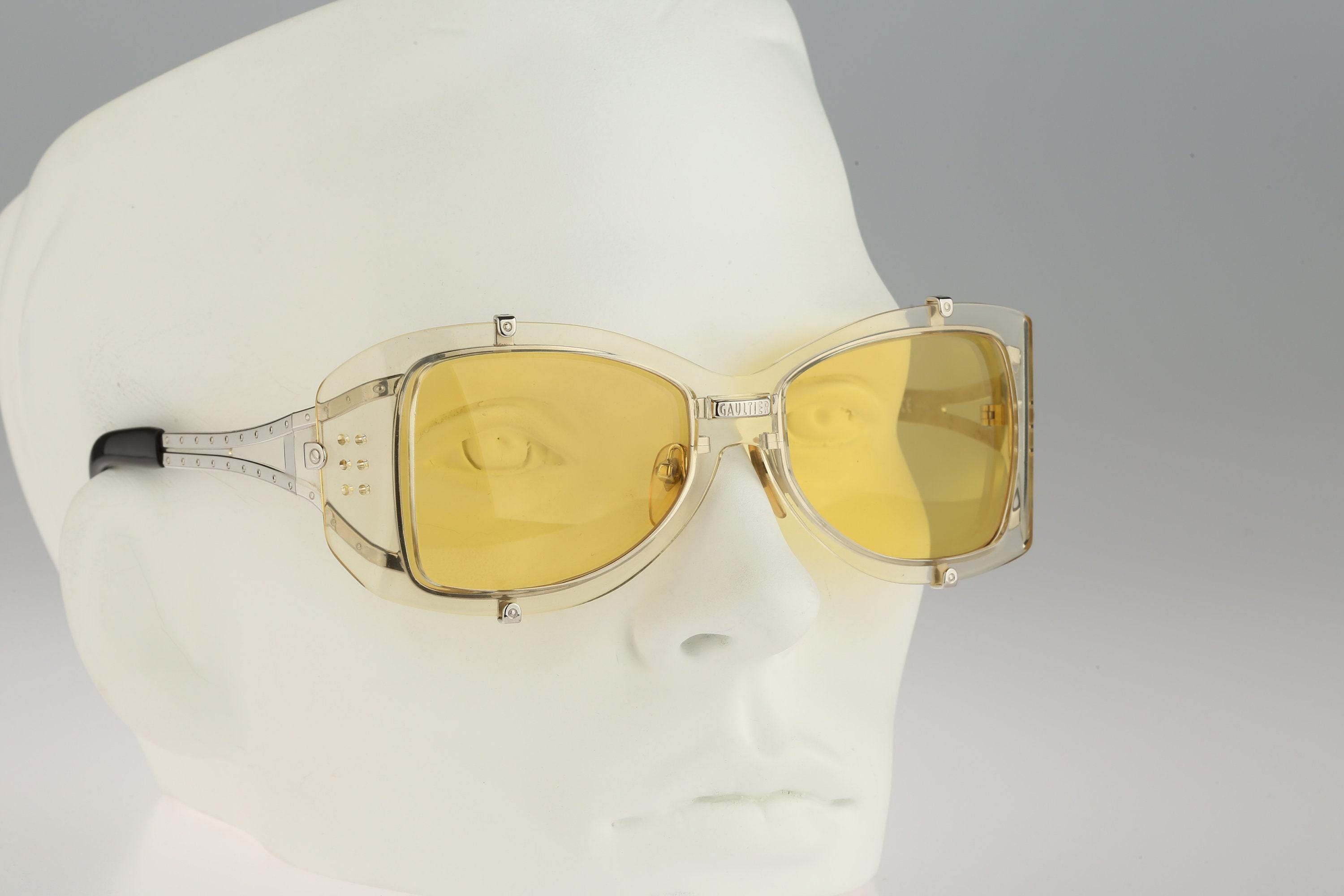 Jean Paul Gaultier 56-6204, Vintage 90s Tinted Yellow Lenses