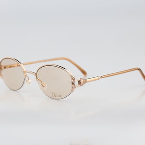 Diva 5143 AP 74 D, Vintage 90s victorian half rim gold oval eyeglasses frames womens NOS