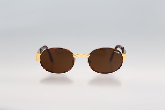 Egizia 15 01, Vintage 90s Tortoise and Gold Small Square  display picture 1