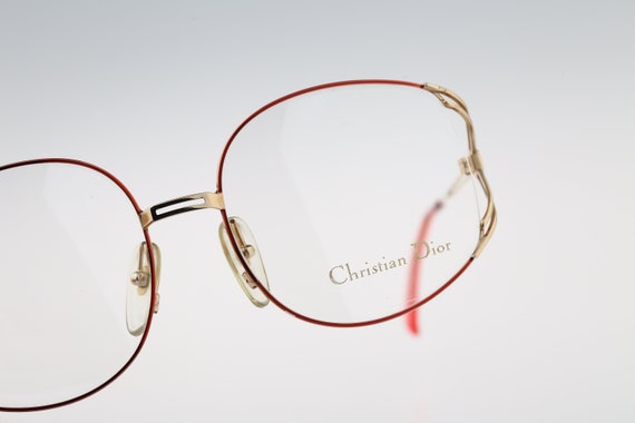 Christian Dior 2590 43, Vintage 80s gold and red … - image 4
