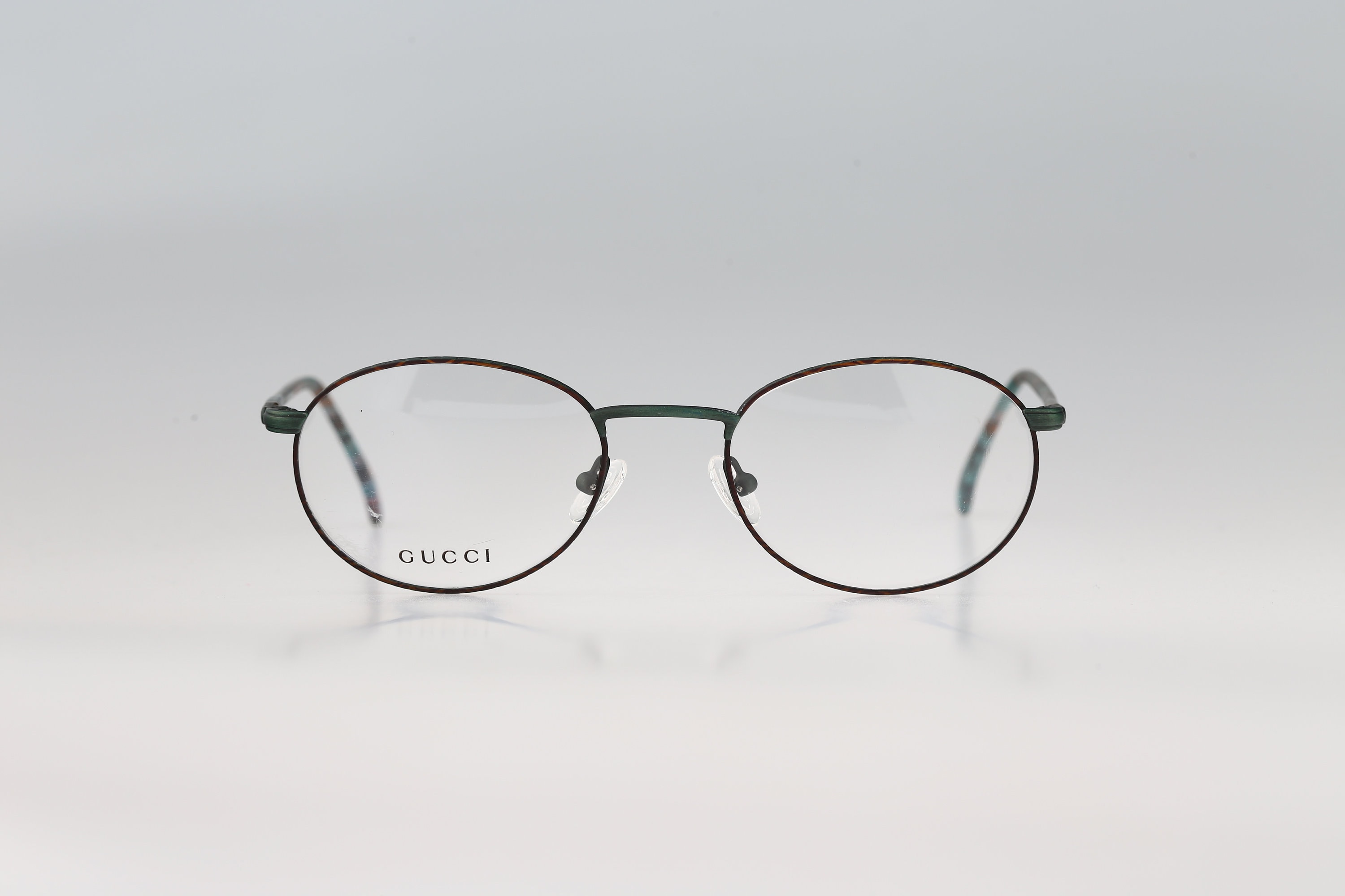 当時定価39500円 80s〜90s vintage GUCCI メガネフレーム Gucci GG 1240 FB9, Vintage 90s Tortoise Oval Eyeglasses Frames